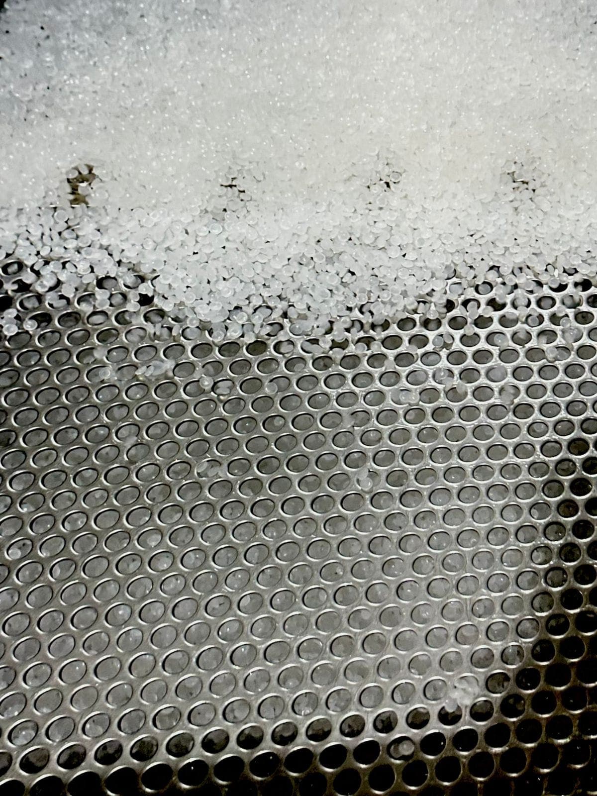 Recycled plastic pellets