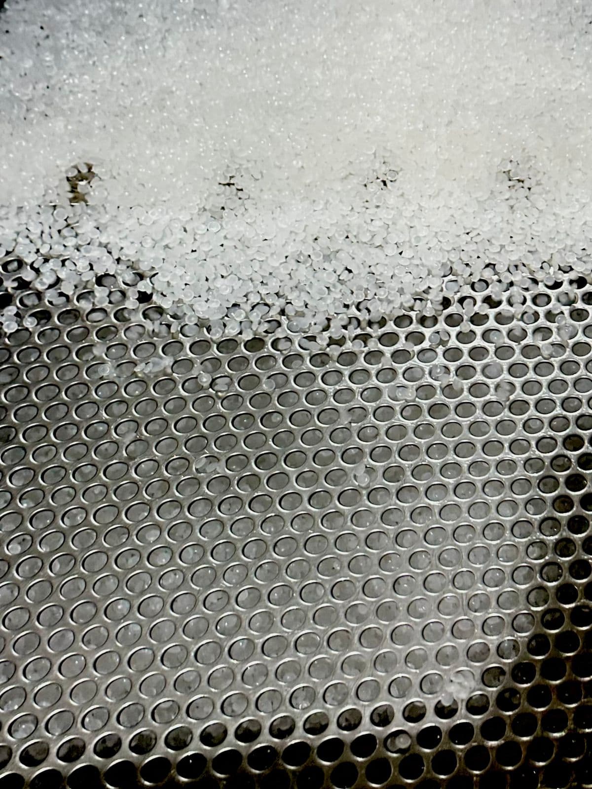 Recycled plastic pellets